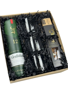 Box Prezentowy  Whisky Glenfiddich ze szklankami