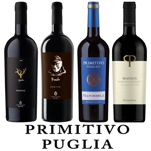 Zestaw 4 win Primitivo