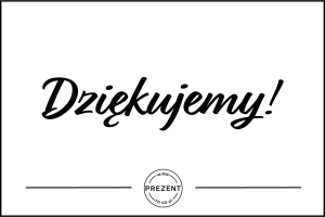 Kartka "Dziękujemy"