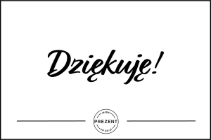 Kartka "Dziękuję"