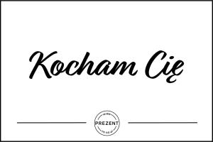 Kartka "Kocham Cię"